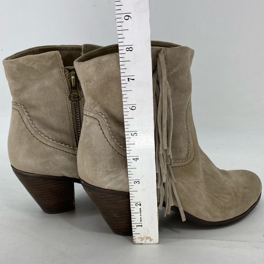 Sam Edelman Tan Ankle Boots with Fringe - Picture 6 of 10